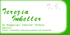 terezia inkeller business card